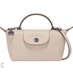 Longchamp Le Pliage Xtra Leather Mini Crossbody Pouch